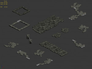 song dynasty-terrain-broken brick 3D 模型