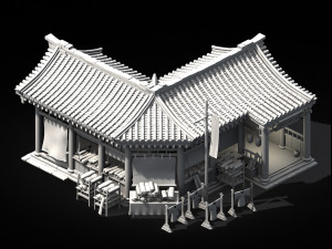 song dynasty-dongshi-bozhuang 3D मॉडल