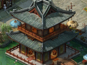song dynasty-dongshi-tea house 3D Модель
