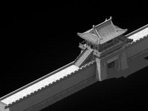 song dynasty-east city-city gate Modèle 3D