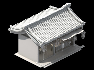 song dynasty-east city-lantern shop Modèle 3D