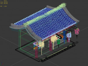 song dynasty-east city-lantern shop Modèle 3D