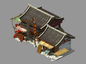 song dynasty-east city-tavern 3D Model