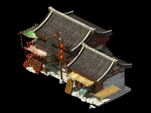 song dynasty-east city-tavern 3D Model