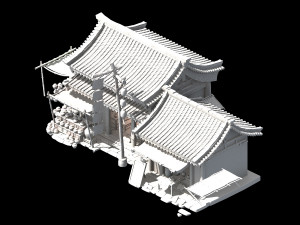 song dynasty-east city-tavern Modelo 3D