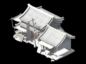 song dynasty-east city-tavern 3D Model