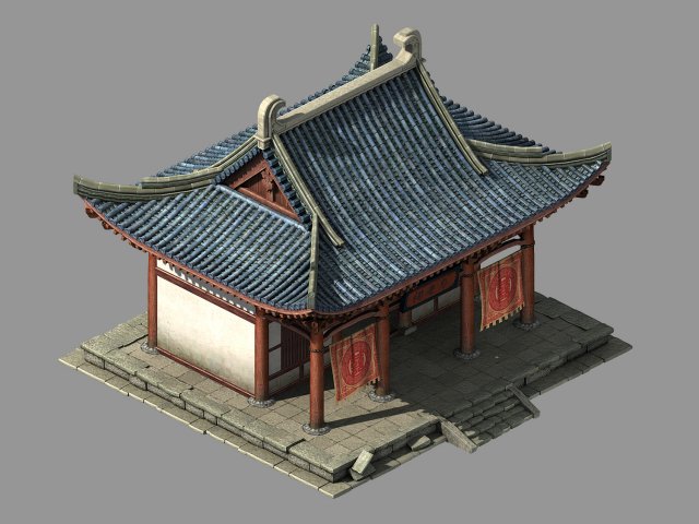 song dynasty-east city-matchmaker shrine 3D Model .c4d .max .obj .3ds .fbx .stl .blend 