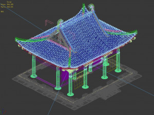 song dynasty-east city-matchmaker shrine 3D Model