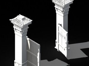 song dynasty-east city-gateway 3D Model