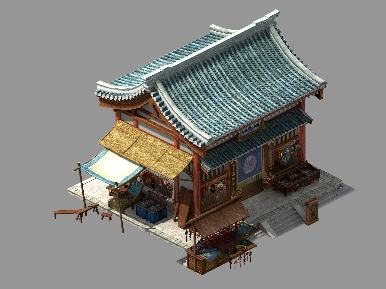 song dynasty-dongshi-accessories store 3D Model .c4d .max .obj .3ds .fbx .stl .blend 