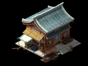 song dynasty-dongshi-accessories store 3D 모델
