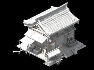 song dynasty-dongshi-accessories store 3D 모델