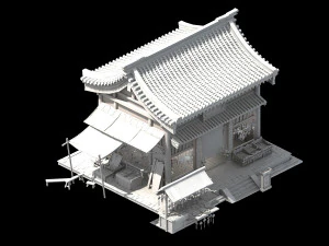 song dynasty-dongshi-accessories store 3D Model