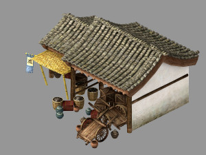 song dynasty-dongshi-tanpu 3D Model