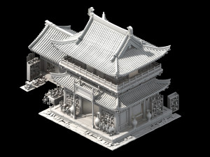 song dynasty-dongshi-ceramic shop 3D Model
