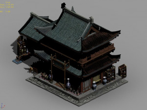 song dynasty-dongshi-ceramic shop 3D Model
