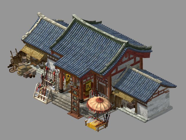 song dynasty-east city-store 3D 模型 .c4d .max .obj .3ds .fbx .stl .blend 
