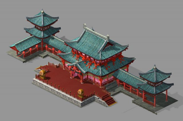 song dynasty-dongshi-xilou Model 3D .c4d .max .obj .3ds .fbx .stl .blend 