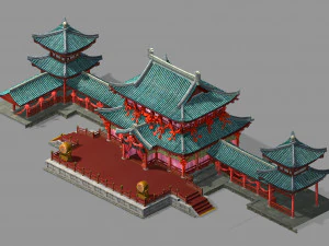 şarkı hanedanı-dongshi-xilou 3D Model