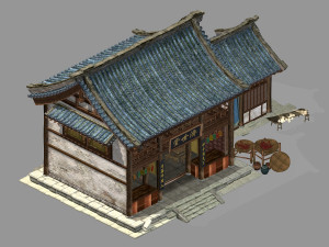 song dynasty-dongshi-drugstore 3D Model