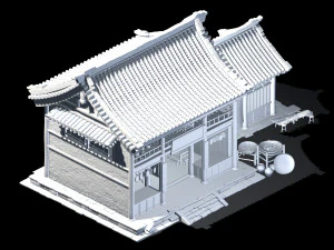 song dynasty-dongshi-drugstore 3D Model