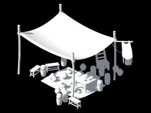 song dynasty-dongshi-medicine stall Model 3D