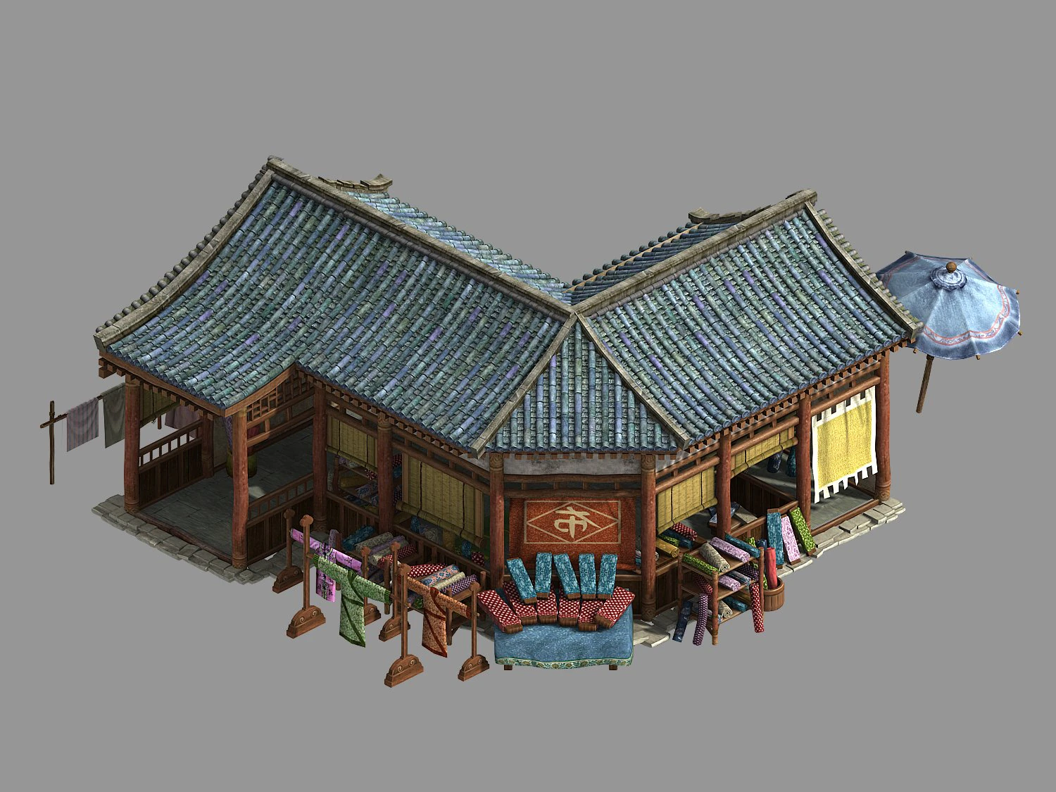 song dynasty-dongshi-clothing store 3D Model .c4d .max .obj .3ds .fbx .stl .blend 