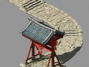 song dynasty-dongshi-yuelao temple arch 3D Model