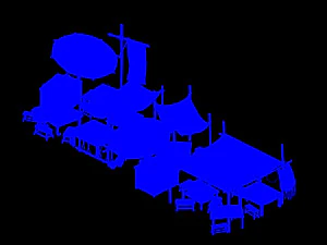 song dynasty-east city-miscellaneous stall 01 3D Model
