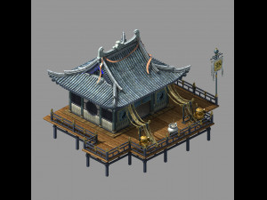 song dynasty-dongshi-divination shop 3D Model