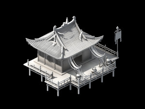 song dynasty-dongshi-divination shop 3D Model