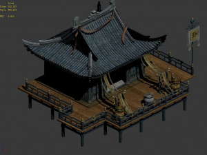 song dynasty-dongshi-divination shop 3D Model