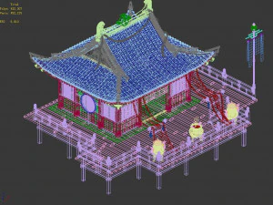 song dynasty-dongshi-divination shop 3D Model