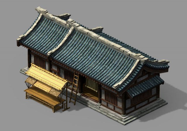 song dynasty-dongshi-bamboo shop 3D Model .c4d .max .obj .3ds .fbx .stl .blend 