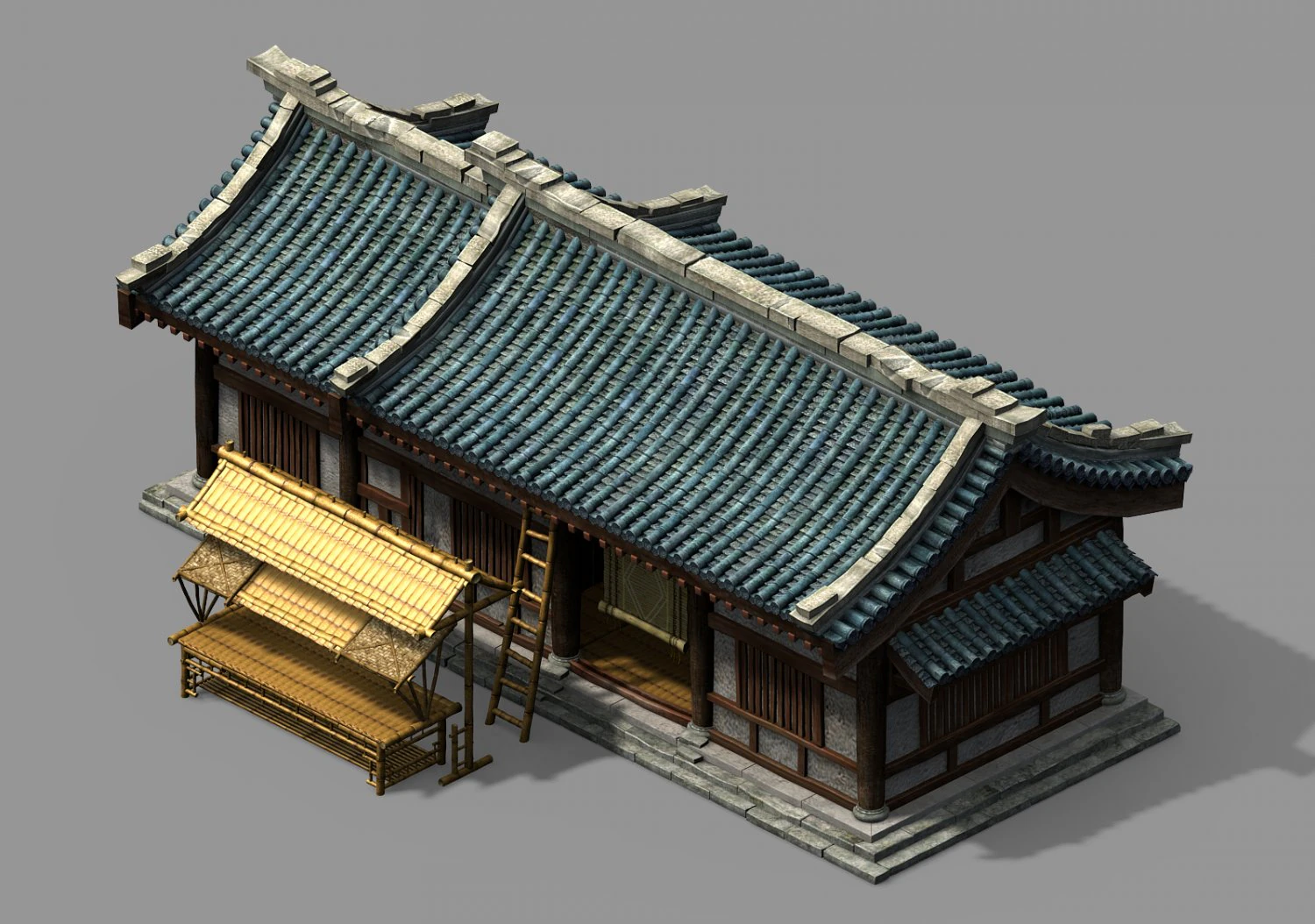 song dynasty-dongshi-bamboo shop 3D Model .c4d .max .obj .3ds .fbx .stl .blend