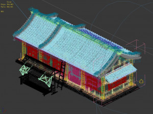 song dynasty-dongshi-bamboo shop 3D Model