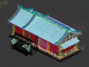 song dynasty-dongshi-bamboo shop 3D Model