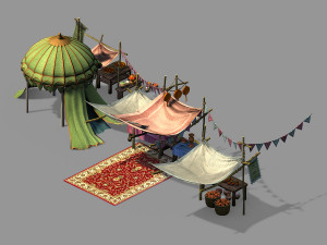 song dynasty-orchid winery-tent 01 3D-Modell