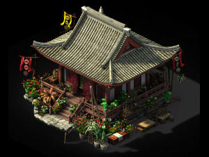 song dynasty-florist 01 3D 模型
