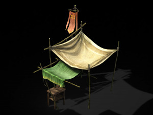 song dynasty-tent next to the furniture store 001 3D Модель