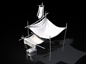 song dynasty-tent next to the furniture store 001 3D Модель