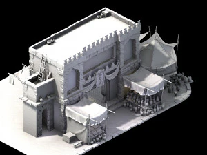 song dynasty-streamer house 01 3D Model