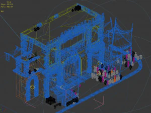 song dynasty-streamer house 01 3D Model