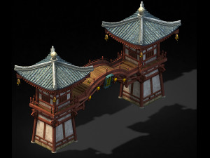 song dynasty-gate building 001 3D 模型