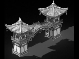 song dynasty-gate building 001 3D 模型