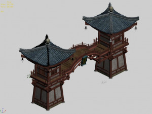 song dynasty-gate building 001 3D 模型