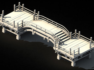 song dynasty-wooden bridge 01 3D Модель