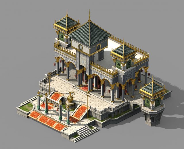 song dynasty-muslim-restaurant 3D Model .c4d .max .obj .3ds .fbx .stl .blend 