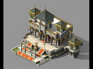 Мусульманский ресторан династии Сун 3D Модель