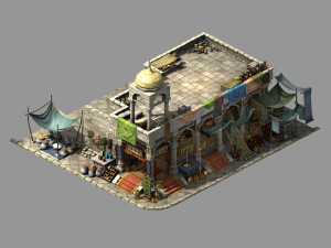 song dynasty-muslim-tibetan incense hall 01 3D Model